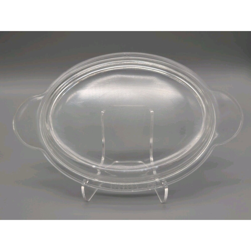 PYREX P-14-C Clear Glass Small Oval Replacement LID for Grab It Casserole Dish